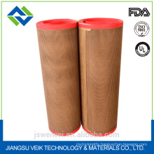 China manufacturer ptfe teflon coated fiberglass mesh belt